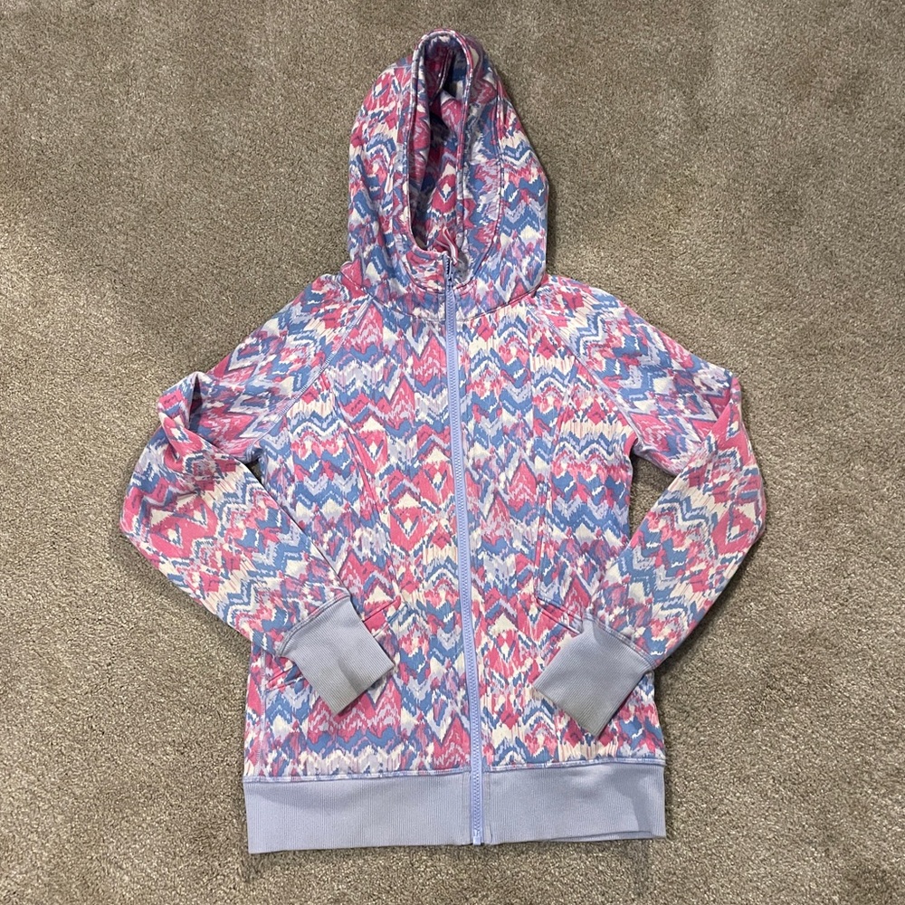 Ivivva by Lululemon Printed Zip Up Hoodie